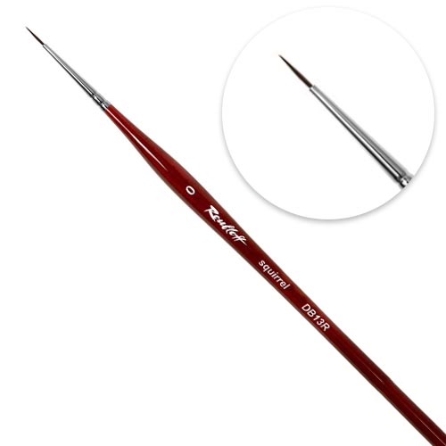 ROUBLOFF DB13R. Кисть для дизайна, №2 круглая, натуральная белка. ROUBLOFF. 2141 ROUBLOFF DB13R. Кисть для дизайна, №2 круглая, натуральная белка. ROUBLOFF. 2141