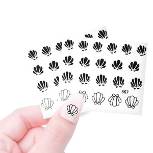 Наклейки профессиональные, Cosmake, №402, черные