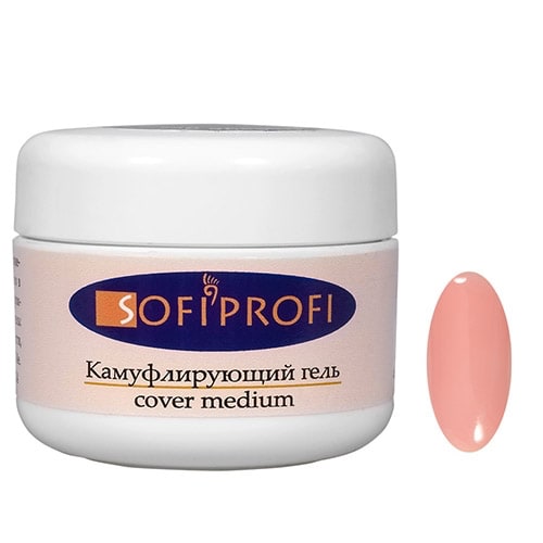 Камуфлирующий гель, cover medium, 50 гр. Sofiprofi.