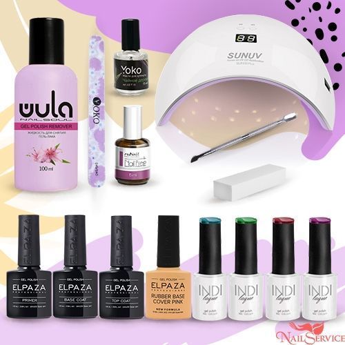 Стартовый набор №10. Гель-лаки с UV/LED-лампой. Nail Service