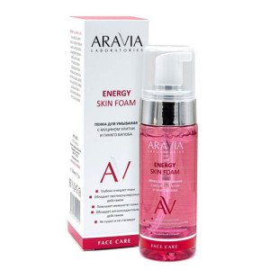 Aravia Пенка для умывания с муцином улитки и гинкго билоба Energy Skin Foam, 150 мл. Aravia Professional.