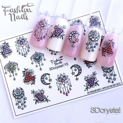 3D Слайдер-дизайн, 3D Cristal 15. Fashion Nails.