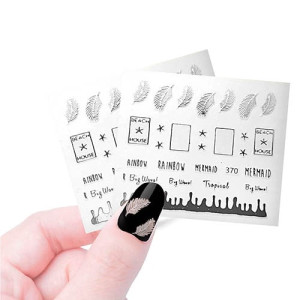 Наклейки профессиональные, Cosmake, №602, серебро