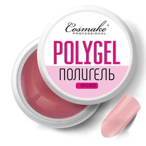Полигель (акрилатик) №8020, розовый, 15 гр. Cosmake.