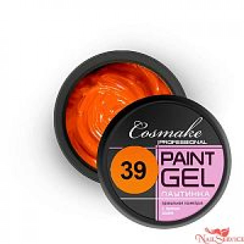 Гель-краска №039, "Паутинка", оранжевая, 5 гр. Cosmake. Гель-краска №039, "Паутинка", оранжевая, 5 гр. Cosmake.