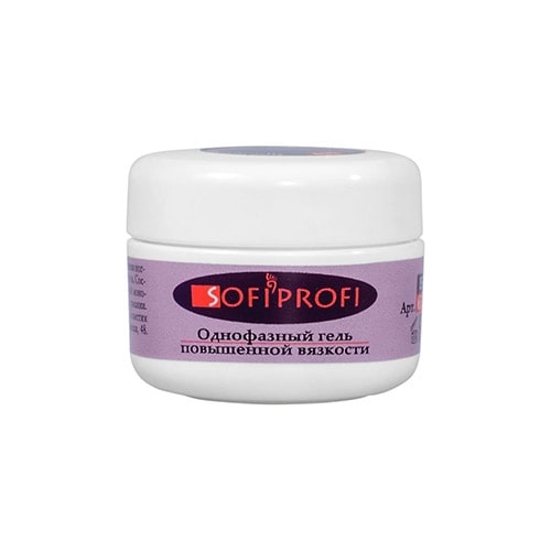 Однофазный гель, повышенной вязкости, прозрачный, 15 гр. Sofiprofi.