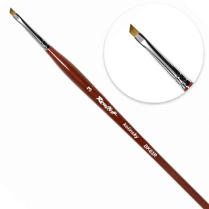 Кисть для дизайна ногтей, Roubloff, 7925, скошенная, натуральный колонок,  №2