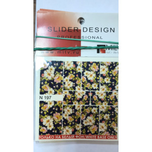 Слайдер-дизайн для ногтей, Milv, N 197
