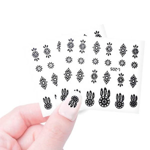 Наклейки профессиональные, Cosmake, №417, черные