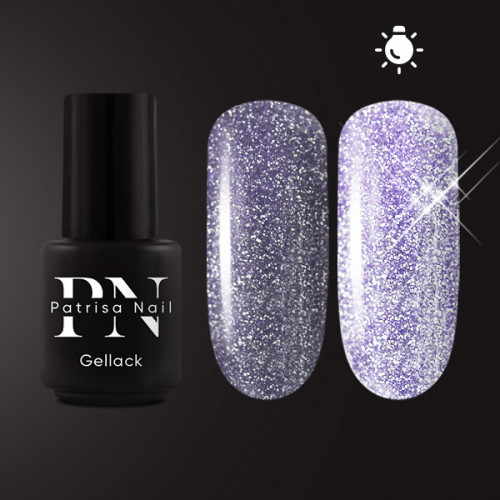 PN Светоотражающий гель-лак Lilac Flash (сиреневый) , 3,5 мл. Patrisa Nail.