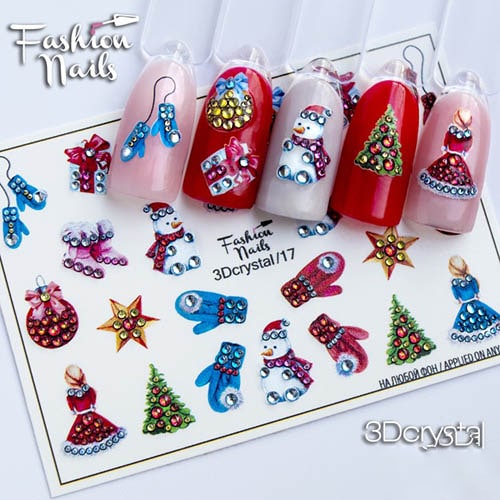 3D Слайдер-дизайн, 3D Cristal 17. Fashion Nails.