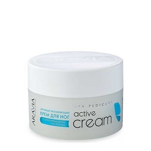 Крем активный увлажняющий с гиалуроновой кислотой Active Cream, 150 мл. Aravia Professional.