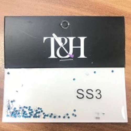 Стразы цвет и размер в ассортименте, в пакете 50 шт./уп.  T&H