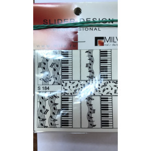 Слайдер-дизайн для ногтей, Milv, S 184