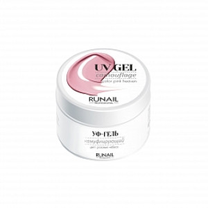 УФ-гель для наращивания ногтей, RuNail, Розовые небеса, камуфлирующий, 56мл
