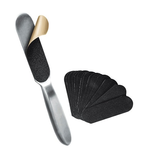 NS Набор: терка для педикюра #80/100, металлическая, двусторонняя + сменные файлы, (10 + 10 шт). Nail Service. NS Набор: терка для педикюра #80/100, металлическая, двусторонняя + сменные файлы, (10 + 10 шт). Nail Service.