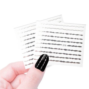 Наклейки профессиональные, Cosmake, №604, серебро