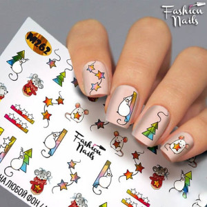 Слайдер-дизайн для ногтей, Fashion Nails, Metallic 262