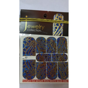 Слайдер-дизайн для ногтей, Milv, J 077