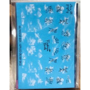 Слайдер-дизайн для ногтей, Fashion Nails, Aerography 54