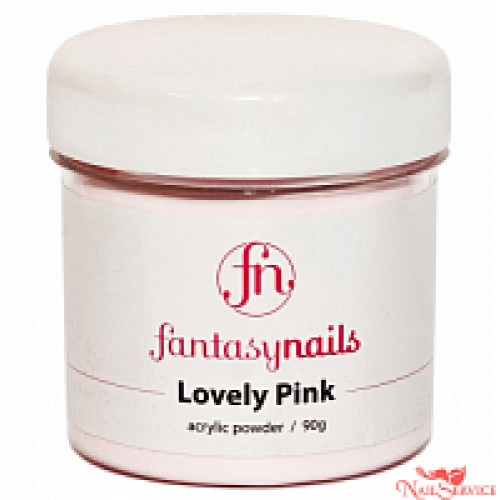 Пудра розовая "Lovely Pink", 90 гр. FANTASY NAILS.