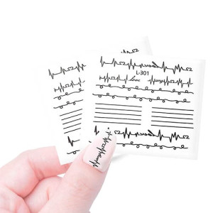 Наклейки профессиональные, Cosmake, №425, черные