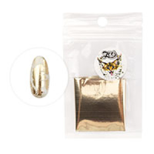 Фольга переводная, Zoo Nail Art, 4*50см, глянцевая, белое золото, №1415