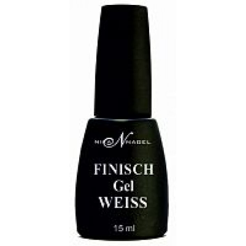 NN Гель белый, для френча, флакон с кистью, 15 мл. Gel Finisch-French (WEISS, 15 ml). Nika Nagel