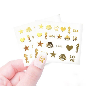 Наклейки профессиональные, Cosmake, №509, золото