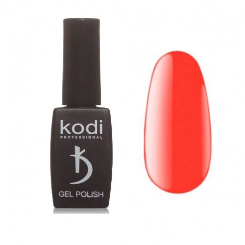Гель-лак №60BR. Неоновый алый, эмаль. 8 мл. "BRIGHT". Kodi Professional.