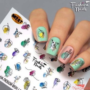 Слайдер-дизайн для ногтей, Fashion Nails, Metallic 247