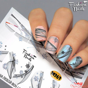 Слайдер-дизайн для ногтей, Fashion Nails, Metallic 263