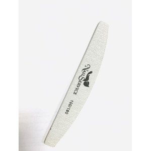 ПОДАРОК! Пилка для искусственных ногтей, #100/180, высокое качество (в индивидуальной упаковке) с логотипом. Nail Service.