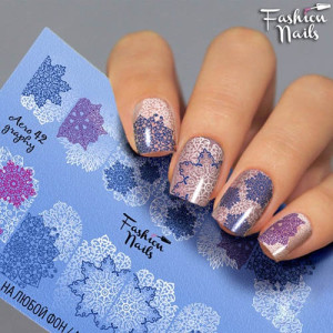 Слайдер-дизайн для ногтей, Fashion Nails, Aerography 42
