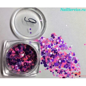 Камифубуки для дизайна ногтей, Nail Service, №9, в баночке