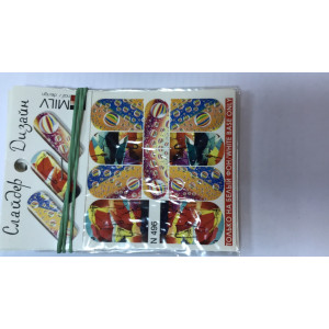 Слайдер-дизайн для ногтей, Milv, N 496