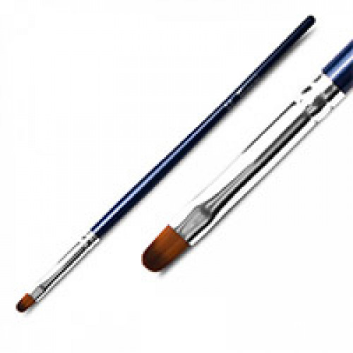 PN Кисть для геля, овал №6, натуральная. Patrisa Nail. 0331