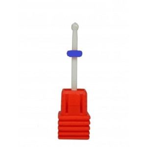 Фреза керамическая, синяя. "Шарик" насечка - средняя, диаметр - 2мм. NS