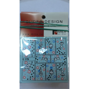 Слайдер-дизайн для ногтей, Milv, S 179