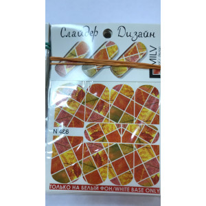 Слайдер-дизайн для ногтей, Milv, N 486