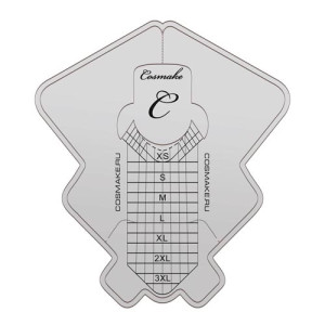 Формы для ногтей, 04FN, Серебро, 25 шт. Cosmake.