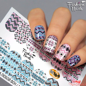 Слайдер-дизайн для ногтей, Fashion Nails, Metallic 169
