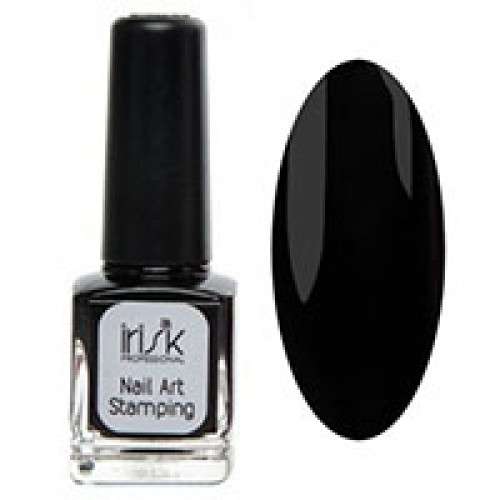 Лак для стемпинга 07 ЧЕРНЫЙ, Stamping Nail Art, 15мл. Irisk Professional. (2755)