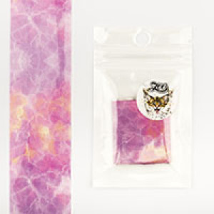 Фольга переводная, "Мрамор", розовая, №1503, 4*50 см. Zoo Nail Art.