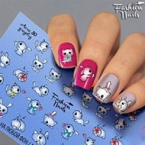 Слайдер-дизайн для ногтей, Fashion Nails, Aerography 30