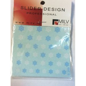 Слайдер-дизайн для ногтей, Milv, зимний, S 209