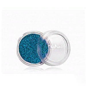 Зеркальная пыль для дизайна ногтей, RuNail, втирка, сине-зеленая
