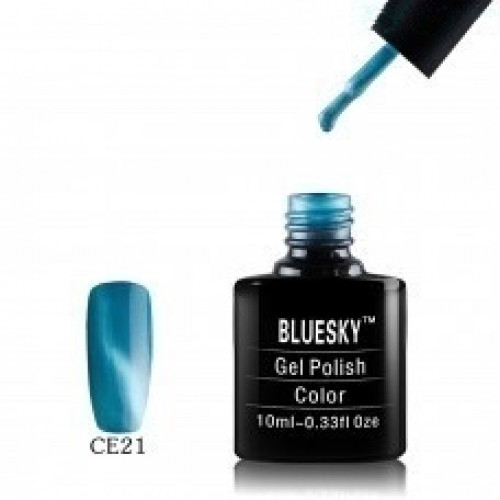 Гель-лак. Серия Cat's Eye, "Кошачий глаз", 10 мл. Cat021. BLUESKY.