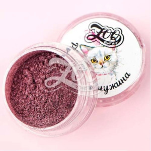 Пигмент зеркальный для дизайна ногтей, Zoo Nail Art, Розовая жемчужина, 0.5гр
