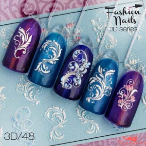 3D Слайдер-дизайн, 3D 48. Fashion Nails.